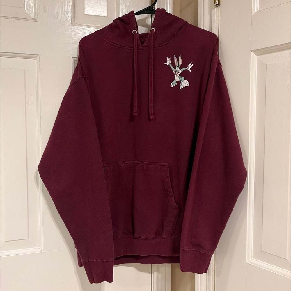 Independent Trading Company Looney Tunes Characters Maroon Pullover Hoodie